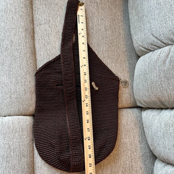 The Sak Brown Crochet Crossbody Sling Bag - Picture 9 of 13